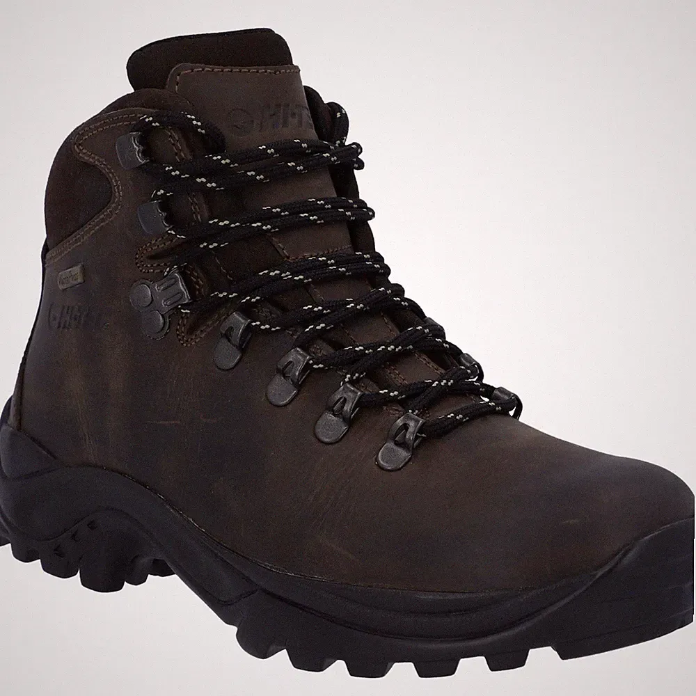 Hi-Tec Ravine Damen Wanderschuhe Aus Braunem Leder