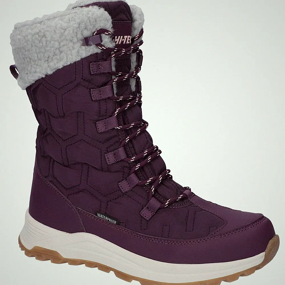 Hi-Tec Sophia Nylon Damen Winter Stiefeletten in italienischem Pflaume/Sepiarose