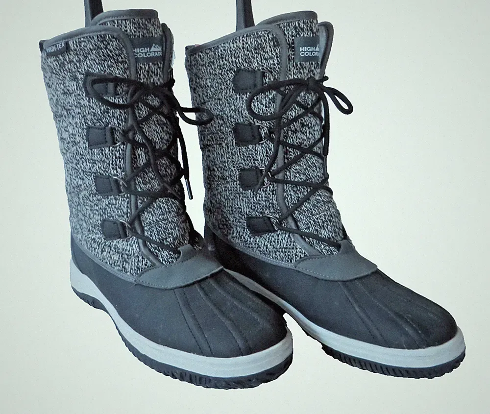 HIGH COLORADO warme Stiefel Gr. 40 grau Damen Schuhe Winterstiefel Galoschen