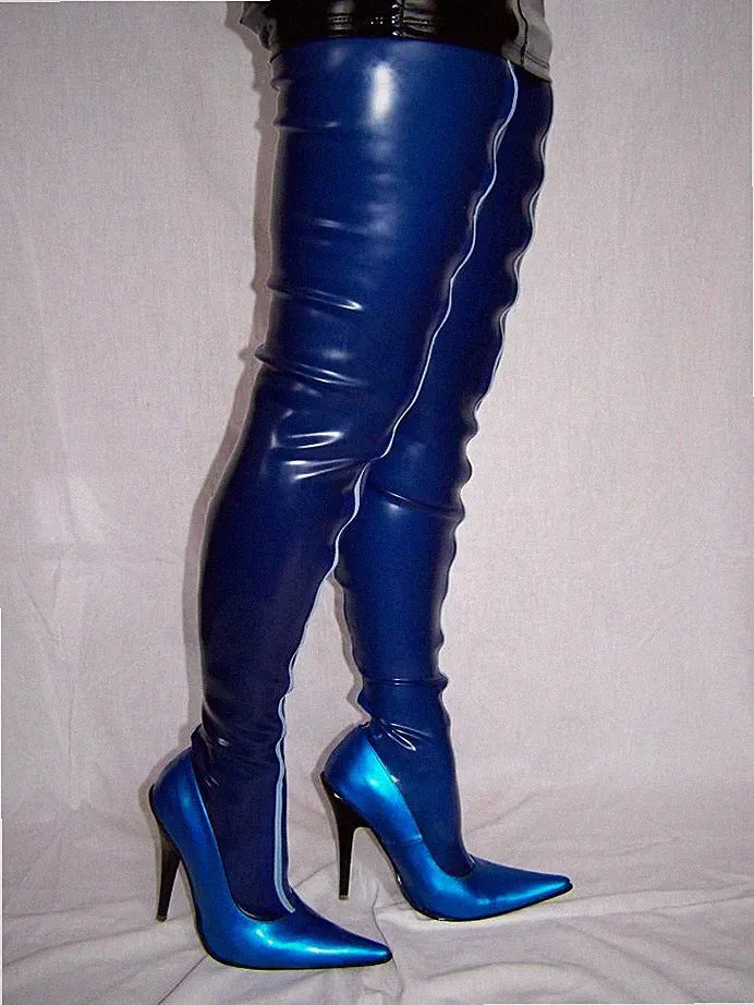 High heels, latex gummi 41 42 43 44 45 46 47 48 Bolingier FS413