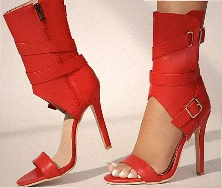 High Heels Sandaletten, Pumps, Stiletto Sommerstiefel, Knöchelstiefel