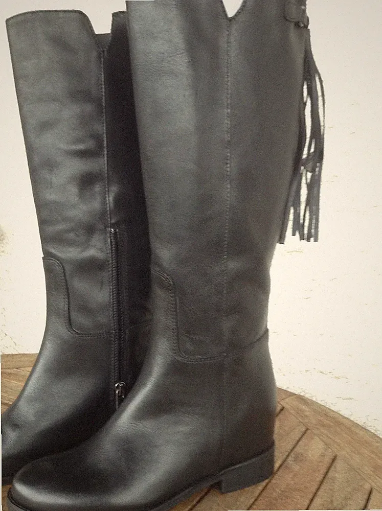 Hochwertige Damenstiefel, 36, Langschaft, Made in Italy, neu und ungetragen