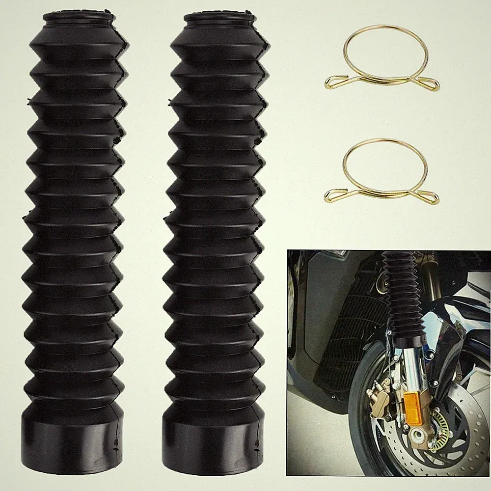Hochwertige Offroad Motorrad Gummistiefel Staubkappe 2x Gabel Faltenbalg