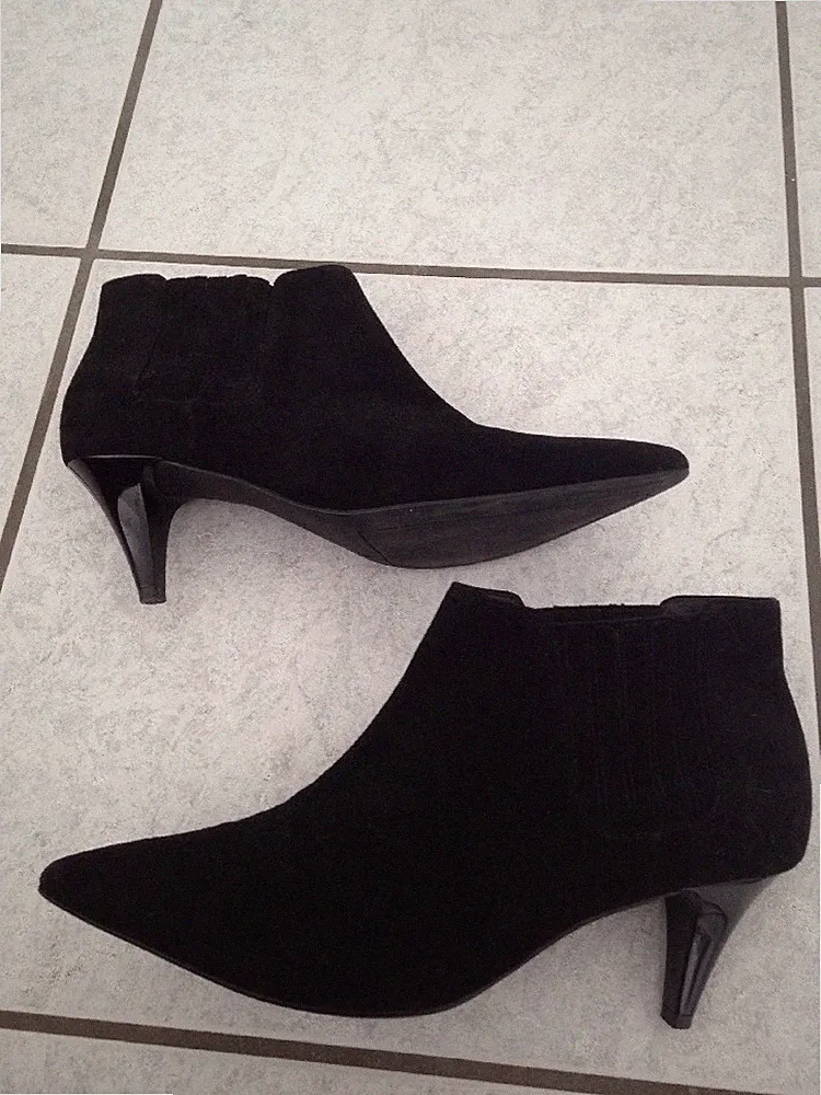 Högl Booties Gr. 36 (3 1/2) Wildleder Schwarz