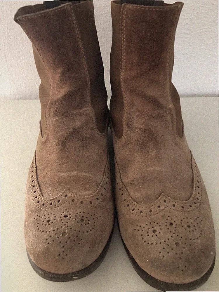 HOGAN, Damen Stiefelette, Gr. 37 Super bequem - Braun - Wild-Leder