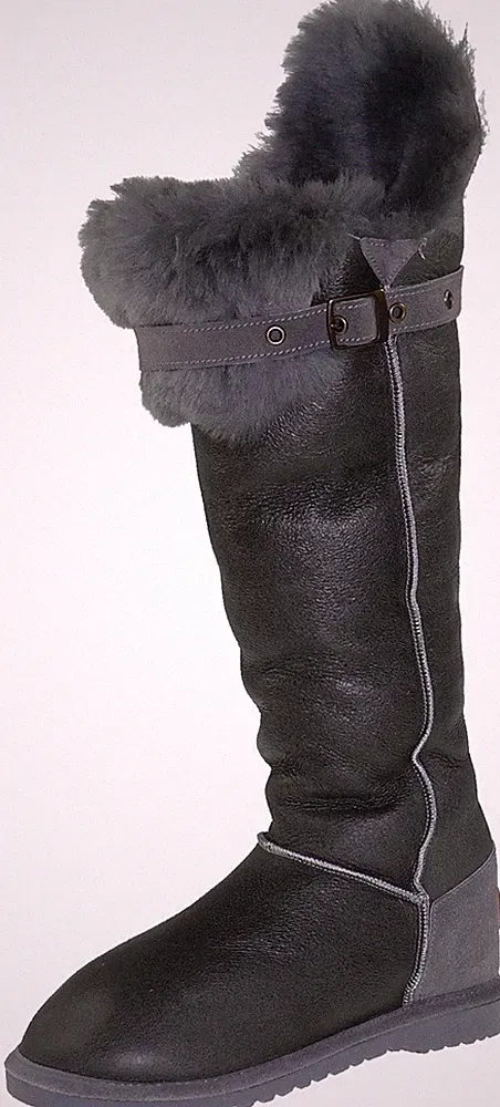 Wolle Mokassinstiefel