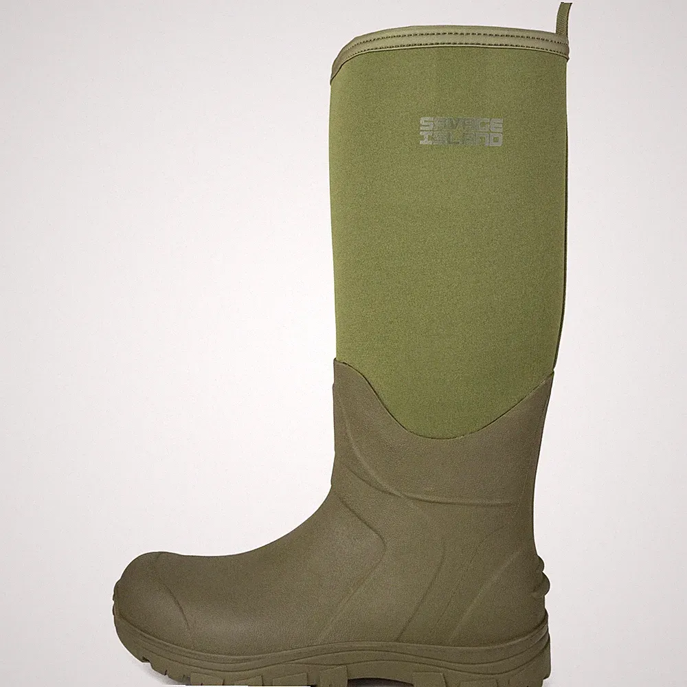 Hohe Neopren gefütterte Gummistiefel wasserdicht Garten Gummistiefel Regen Schlamm