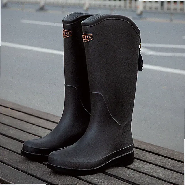Hohe Regenstiefel Wasserdicht Abnehmbares Futter Wärme für Winter