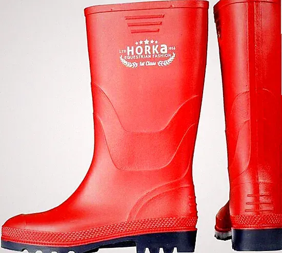 Horka - Gummistiefel / Arbeitsstiefel / Regenstiefel - Farbe: Rot - Größe: 36