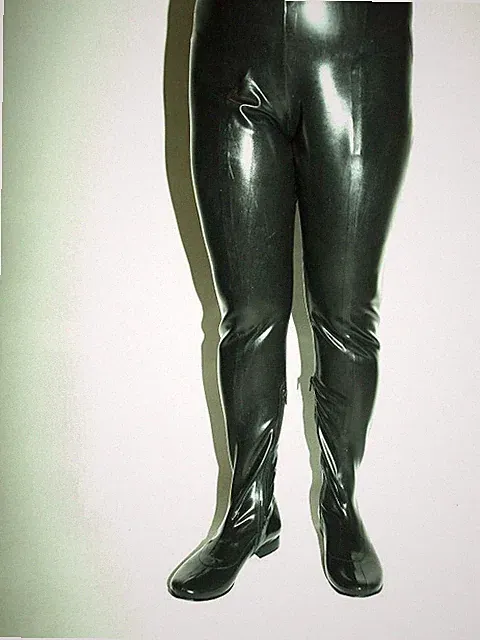 Hosen-Stiefel latex gummi flach 42 43 44 45 46 47 Bolingier Poland FASHION STYL