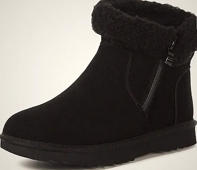 Hsyooes Winterstiefel Damen Gr. 40 NEU Warm Gefüttert Stiefeletten Schwarz Boots