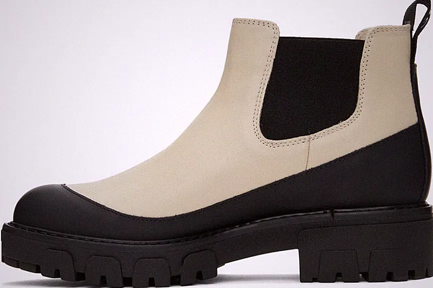 Elfenbein Bootie