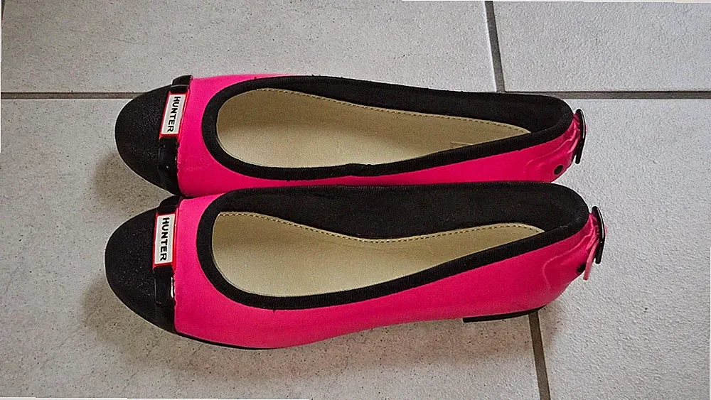 HUNTER Ballerinas Gr. 37 wie neu - statt Gummistiefel - Gummi wasserdicht