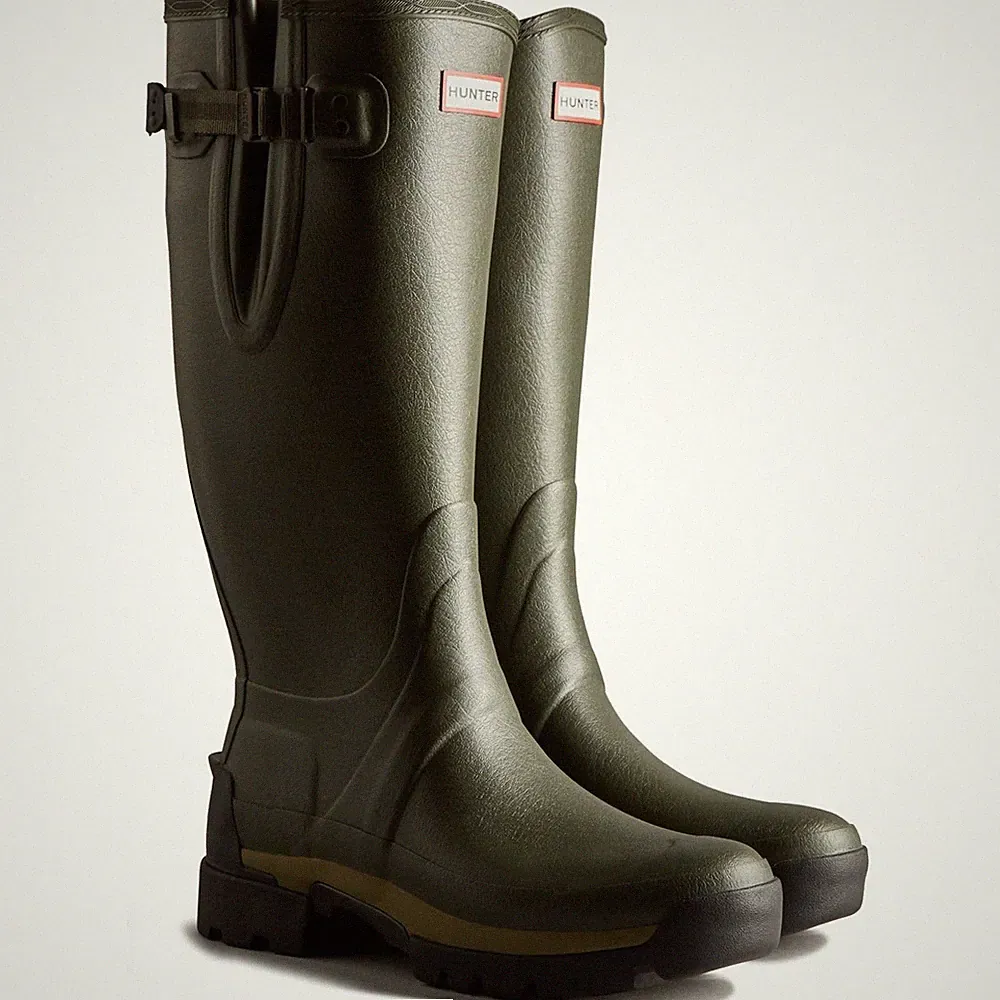 Hunter Balmoral Adjustable Gummistiefel In Dunkeloliv