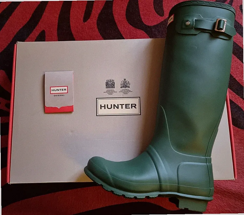 ❤️ HUNTER Boots Gummistiefel 149,-€ Festival hunter green 7 Stiefel 40 41 grün