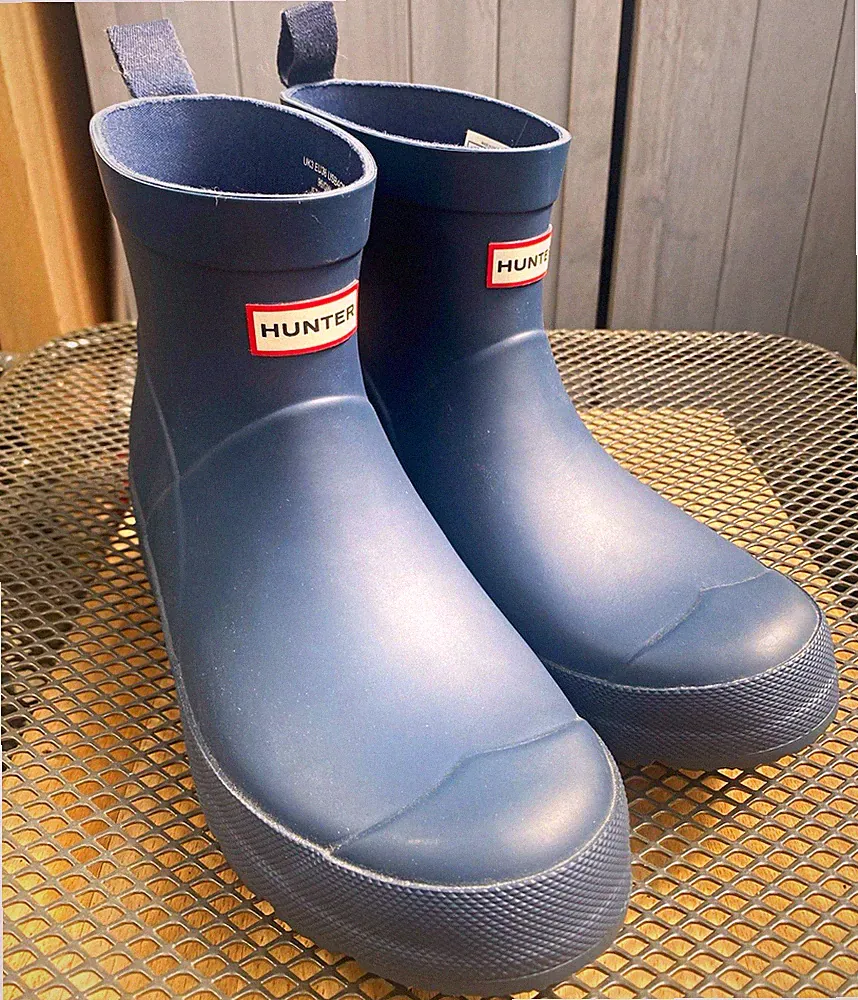 Hunter Chelsea Gummistiefel Damen Blau wasserdicht UK 3 EU 36 knöchelhoch