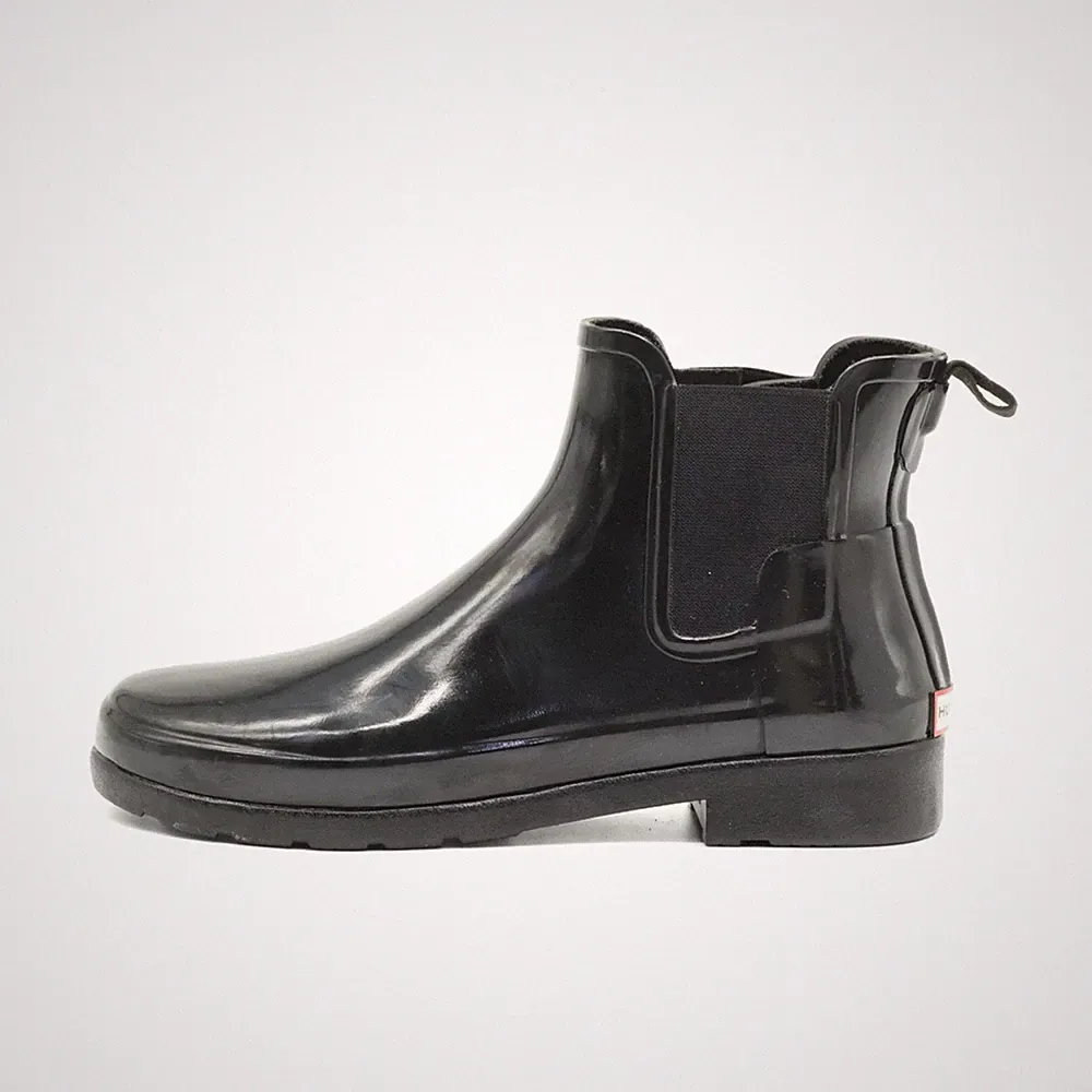 Hunter Damen Chelsea Regenstiefel Stiefeletten Schwarz Original Boots EU 39