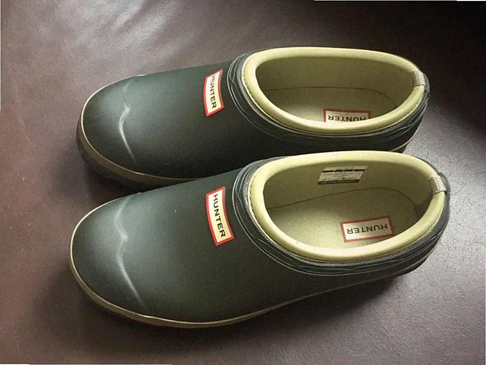 Hunter Damen Gartenschuhe Gartenclogs Olivgrün UK5 Gr. 38