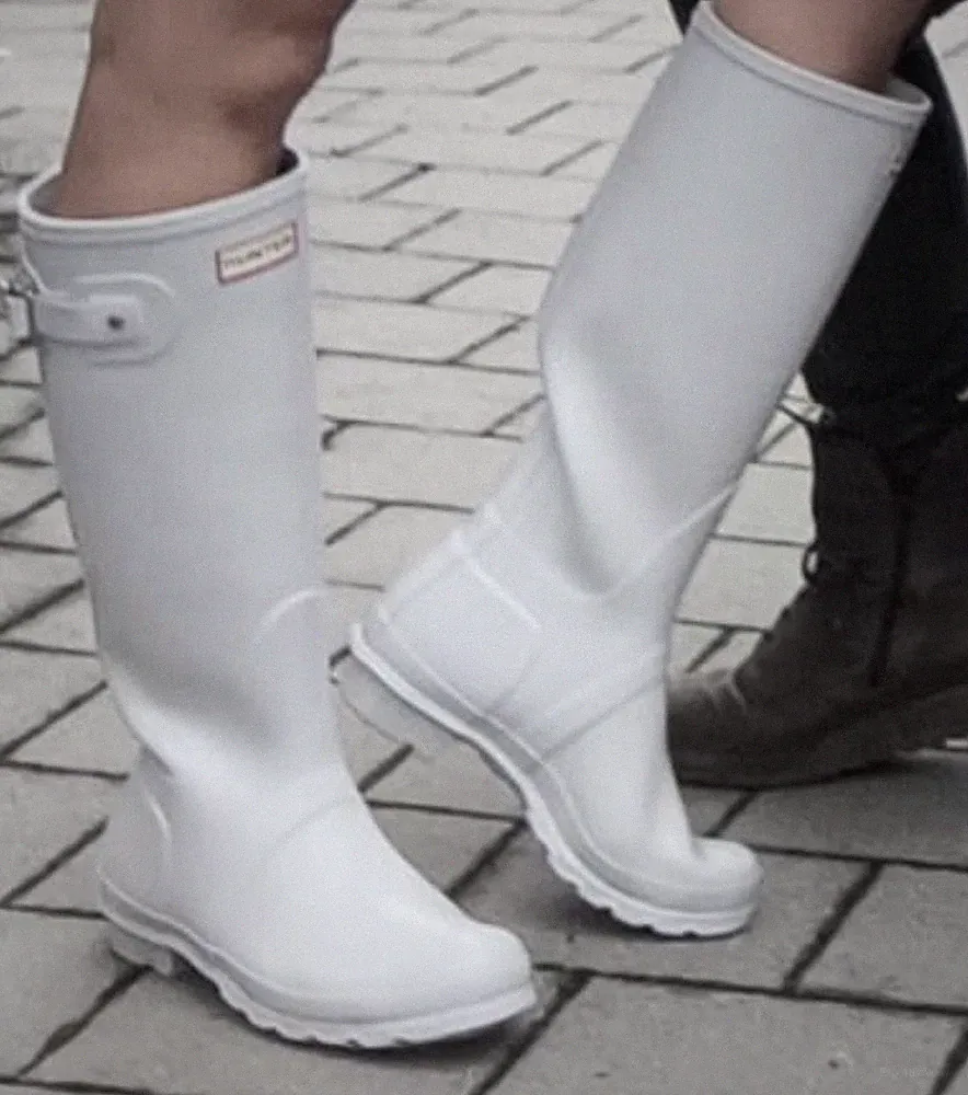 Hunter Damen Gummistiefel Original Tall White 38