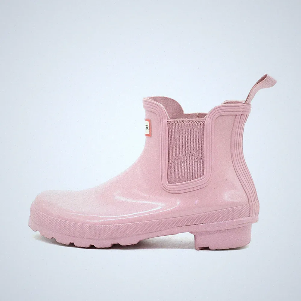 Hunter Damen Original Chelsea Stiefelette Rosa Gummi Knöchelhoch Boots EU 37