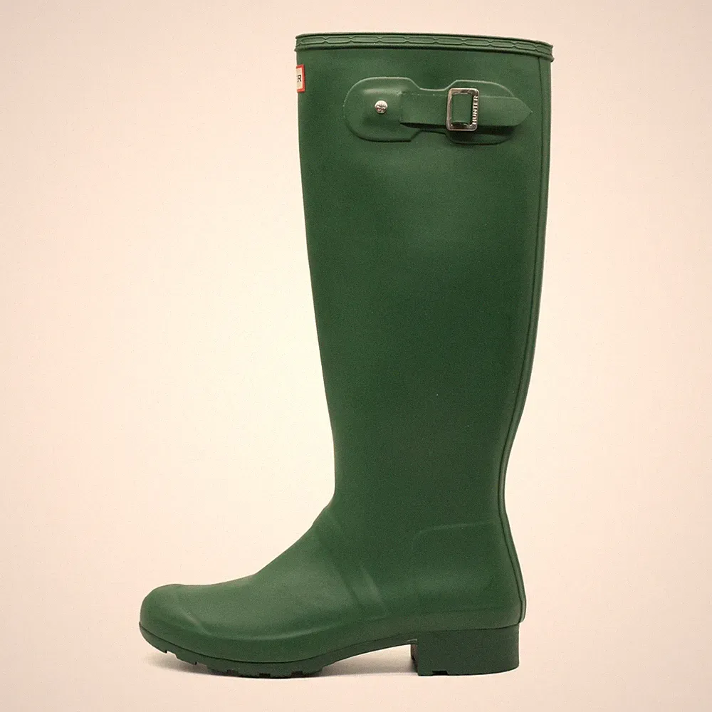 Hunter Damen Original Tall Stiefel Grün Kniehoch Gummistiefel EU 39