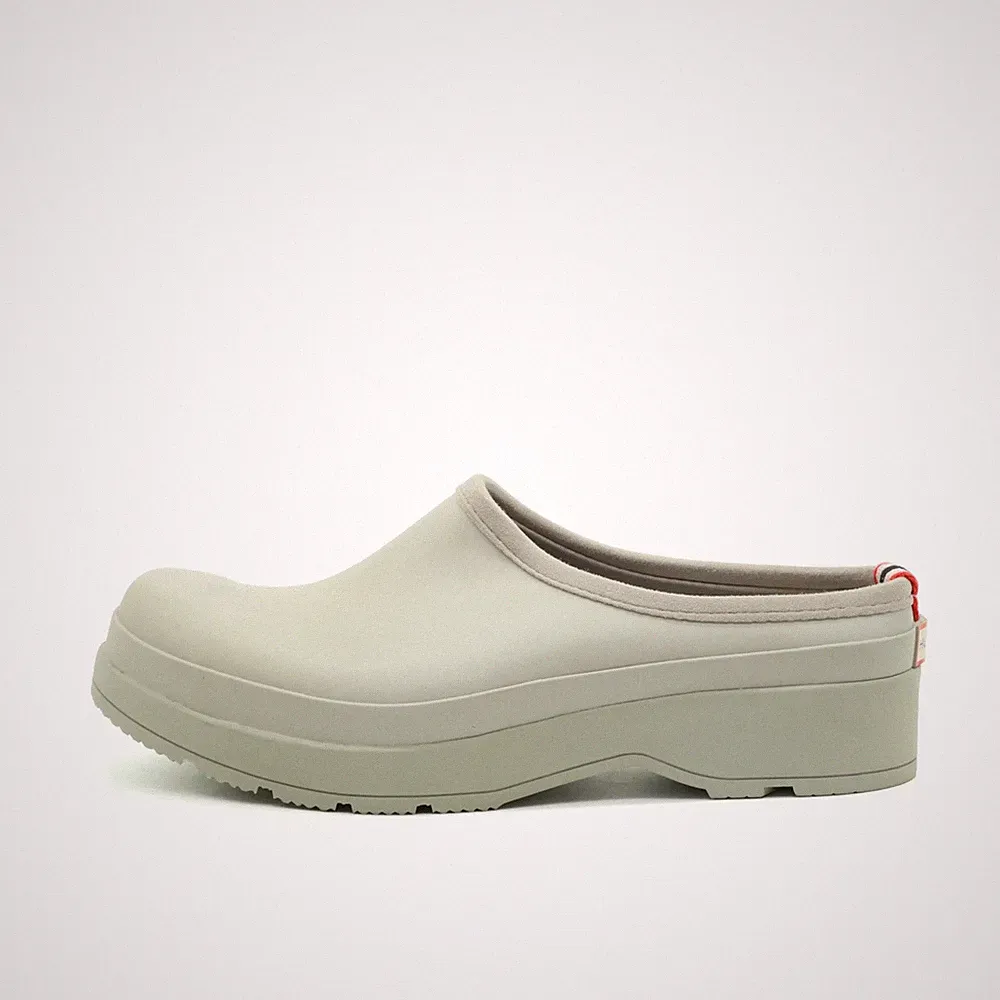 Hunter Damen Pantoletten Clogs Beige Gummi Low-Top Wasserabweisend EU 42