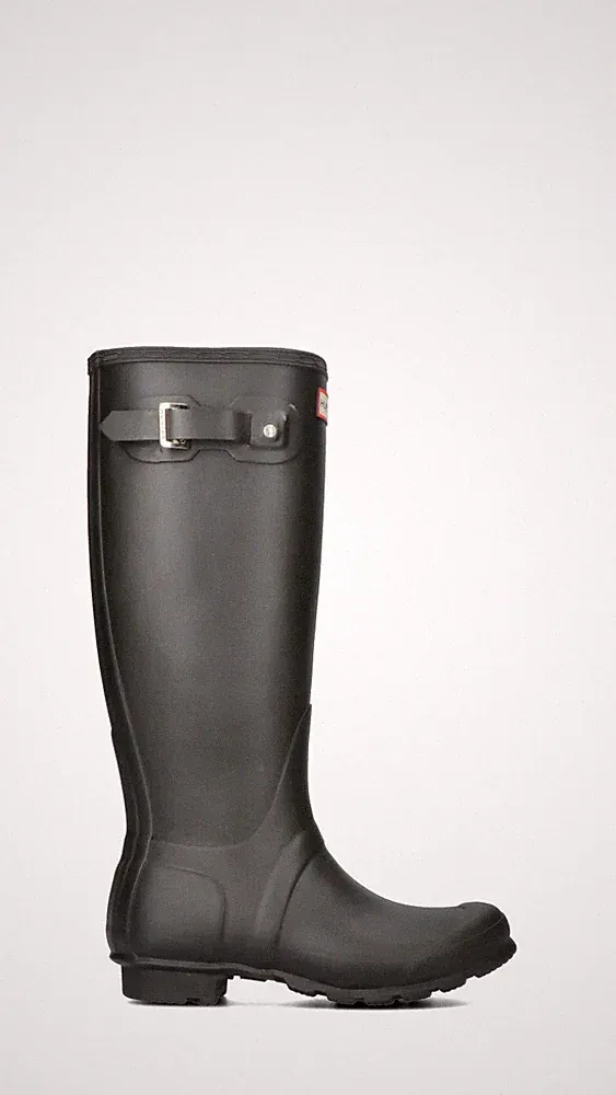 Hunter Damen Stiefel Braun Pu HUSWFT1000RMA-BLK