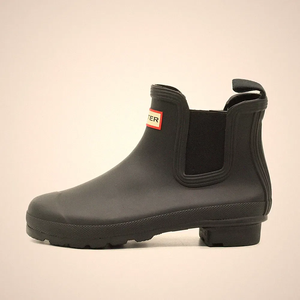 Hunter Damen WFS2078RMA Stiefeletten Schwarz Gummi Chelsea Chelsea-Stiefel EU 37