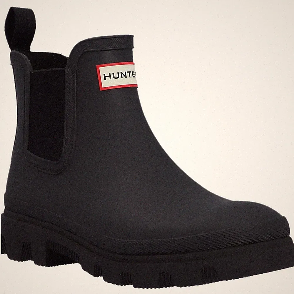 Hunter Downpour Gummi Schwarze Gummistiefel