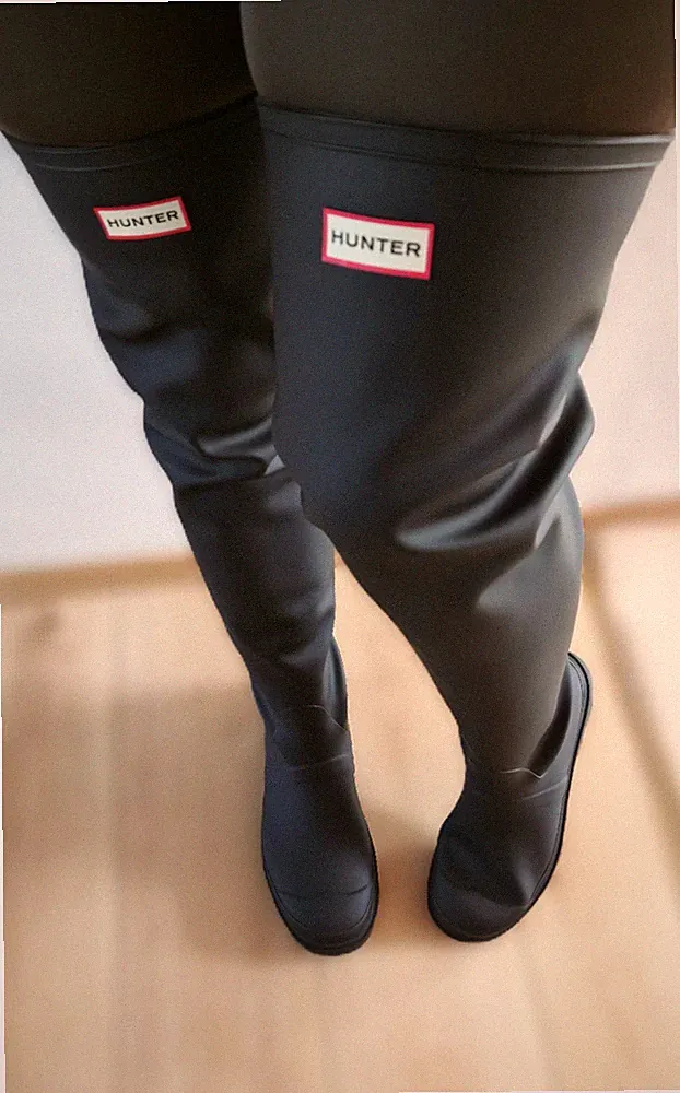 Hunter Downpour Wader Overknee Gummistiefel 39