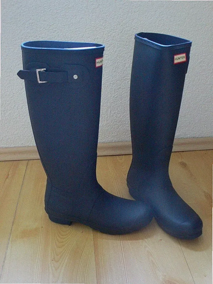 hunter gummistiefel 40, dunkelblau, Neu