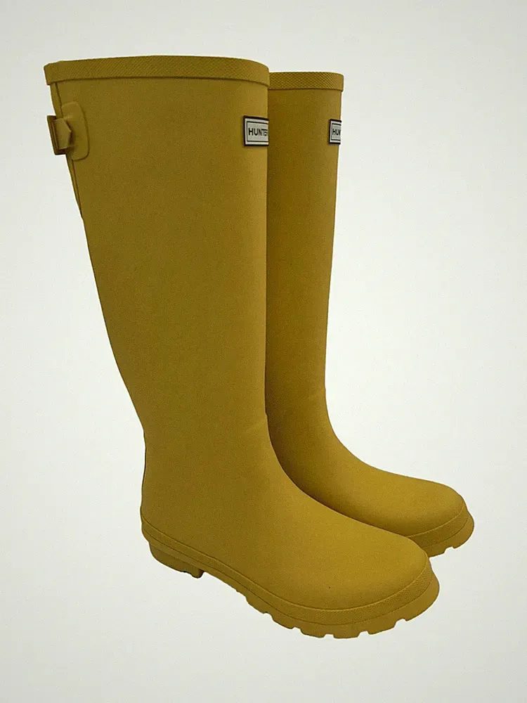 Hunter Gummistiefel Damen Gr. 40 blassgelb Casual Streetwear