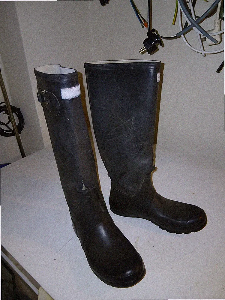 Hunter Gummistiefel Gr. 40/41 Schwarz Sammler Defekt