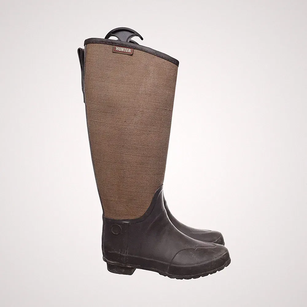 Hunter, Gummistiefel, Größe: 37, Braun/Grün, Unisex (Erwachsene) #EVL