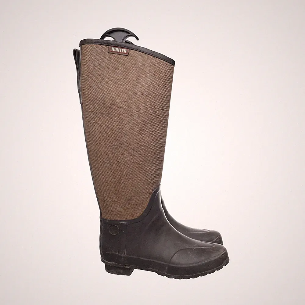 Hunter, Gummistiefel, Größe: 37, Braun/Grün, Unisex (Erwachsene) #MNg
