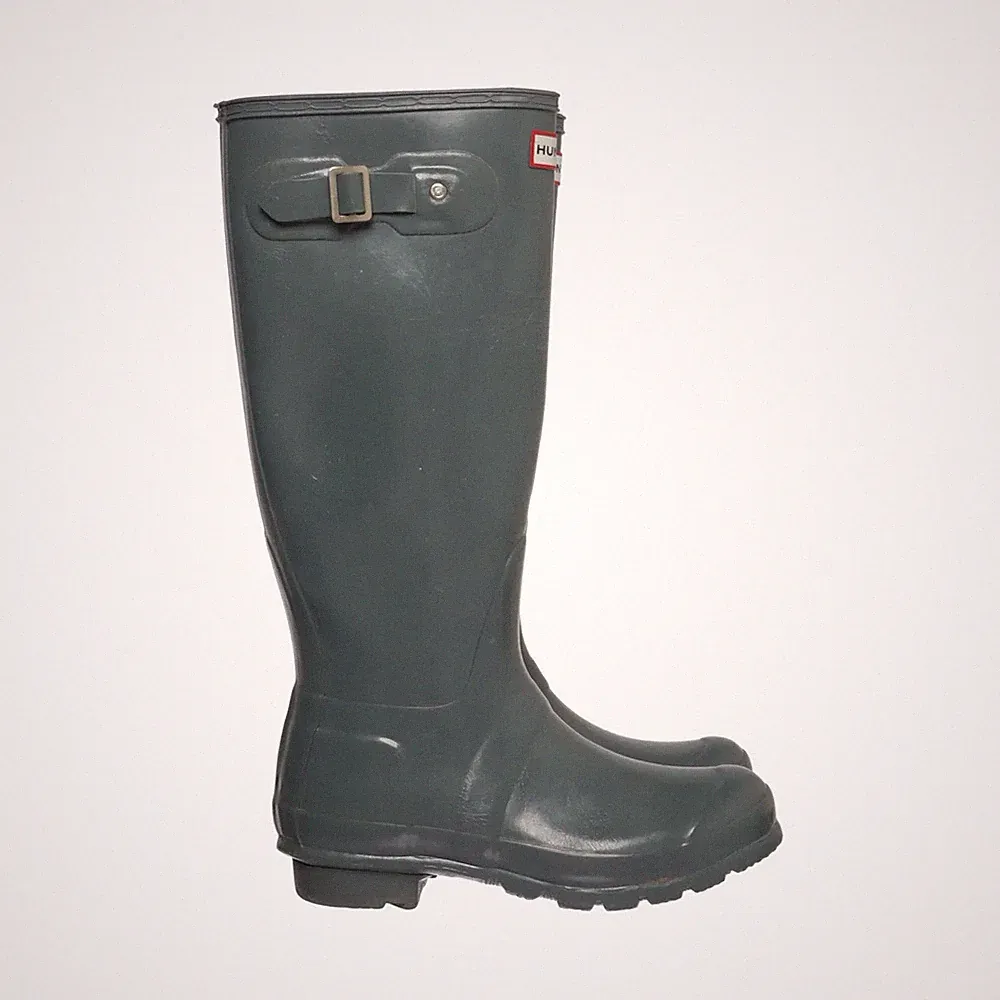Hunter, Gummistiefel, Größe: 37, model: original gloss tall, Grau, Damen #wIP