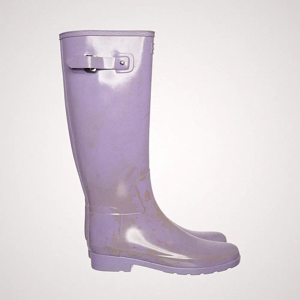 hunter gummistiefel damen lila