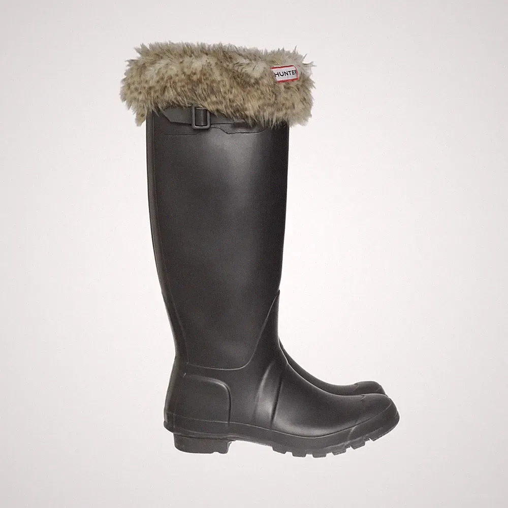 Hunter, Gummistiefel, Größe: 39/40, Grau, Damen #KN2