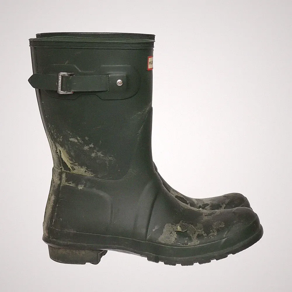 Hunter, Gummistiefel, Größe: 42, model: original short, Grün, Damen #WwW