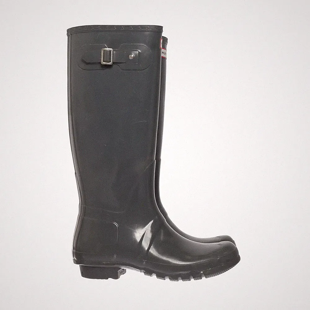 Hunter, Gummistiefel, Größe: 43, Original Gloss Tall, Grau, Damen #ttA