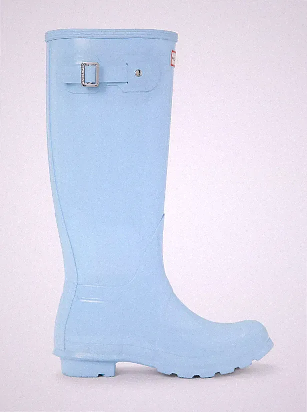 Hunter Gummistiefel hell neuwertig Original groß Gummi türkis Gr. 4 5 6 7 8