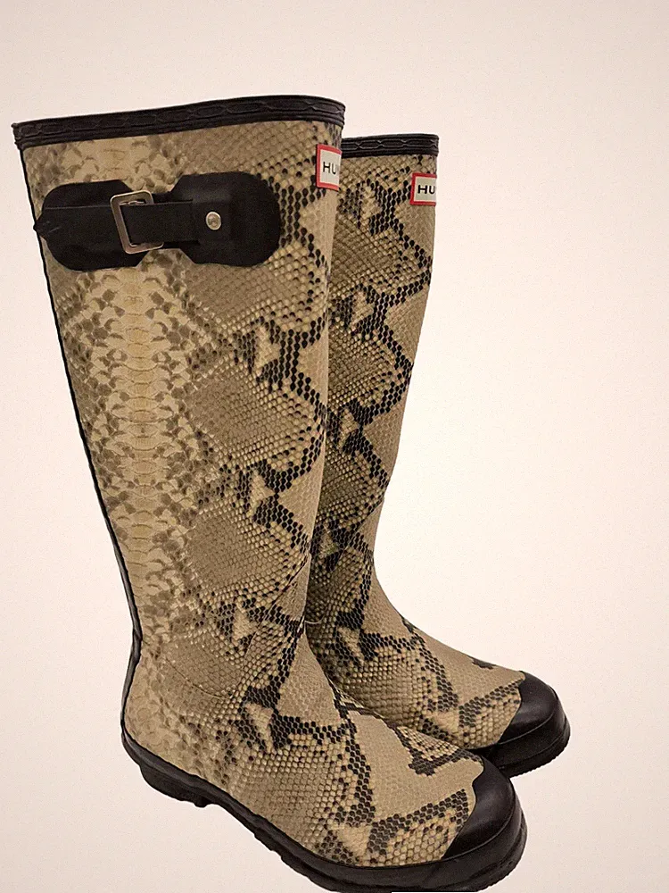 Hunter Gummistiefel hellbeige Größe 42