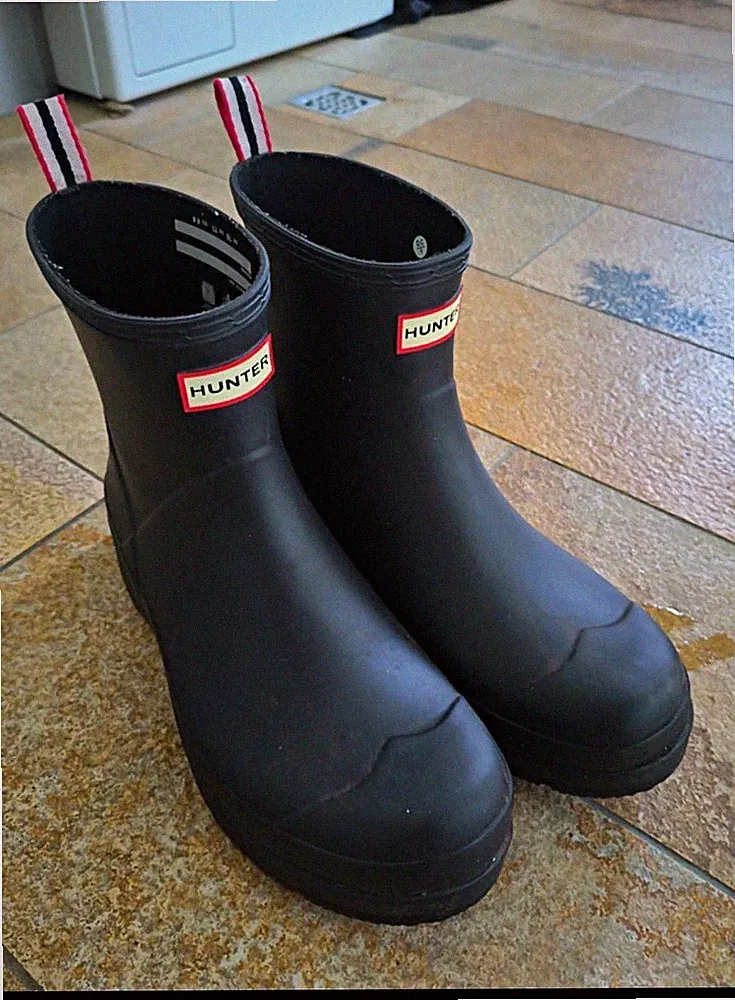 Hunter Gummistiefel knöchelhoch schwarz EU 44 UK 9