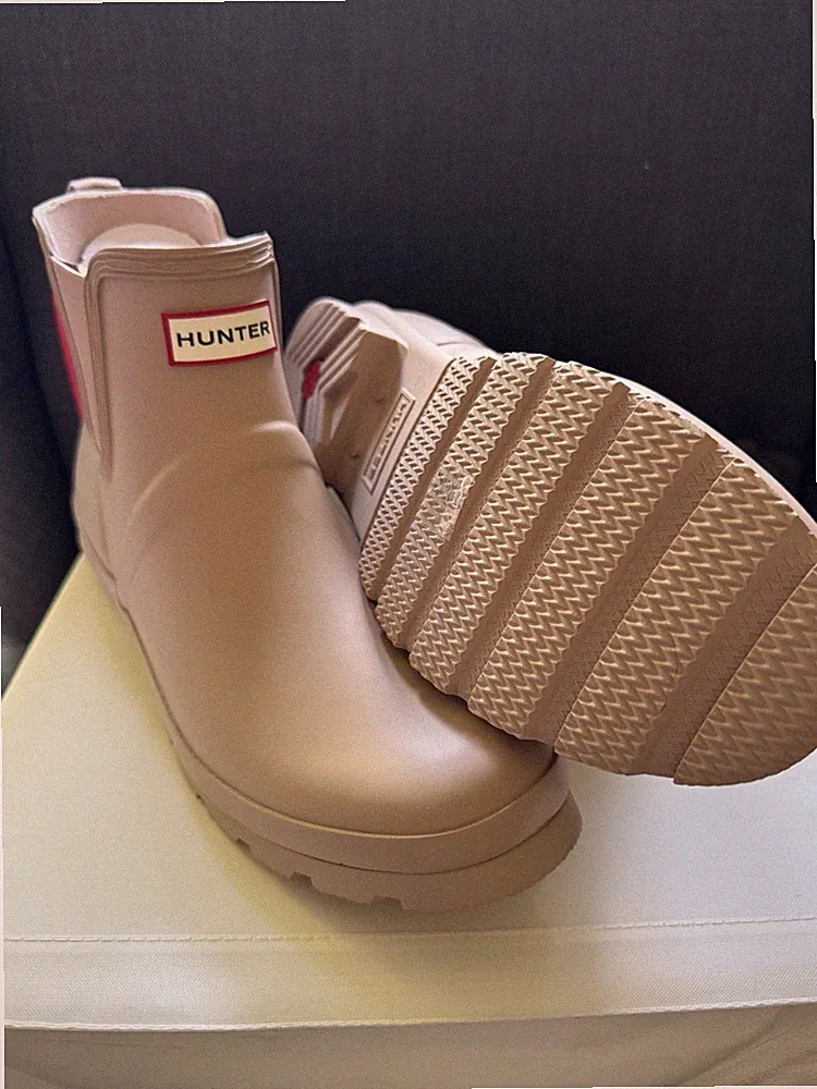 Hunter Gummistiefel Kurz Größe 42 beige