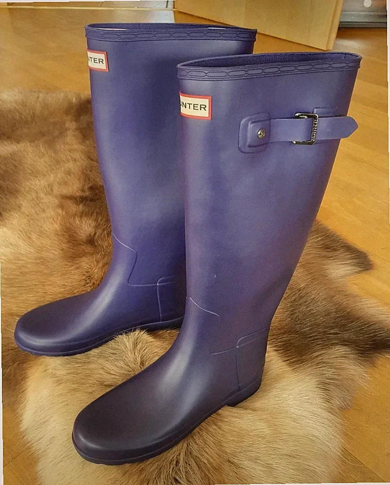 Hunter gummistiefel matt Lila Tall High gr. 38 neu Regenstiefel