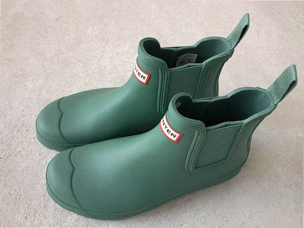 HUNTER Gummistiefel Original Chelsea Gr. 39 Naturkautschuk Succulent Green