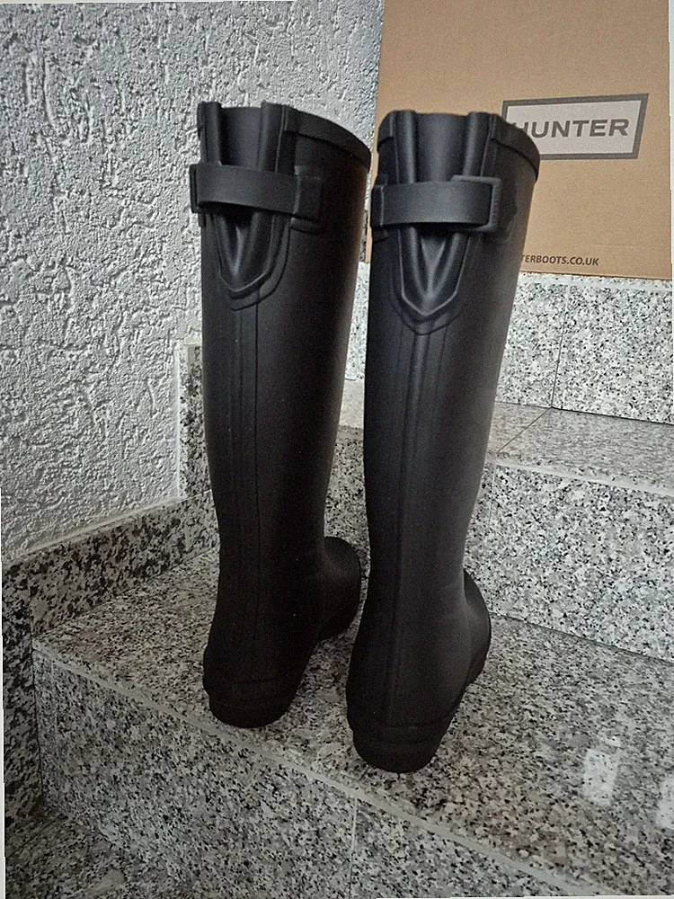 HUNTER - HIGHLAND BACKSTRAP ADJUSTABLE UNISEX Gr. 42 Gummistiefel US9 UK8 - NEU