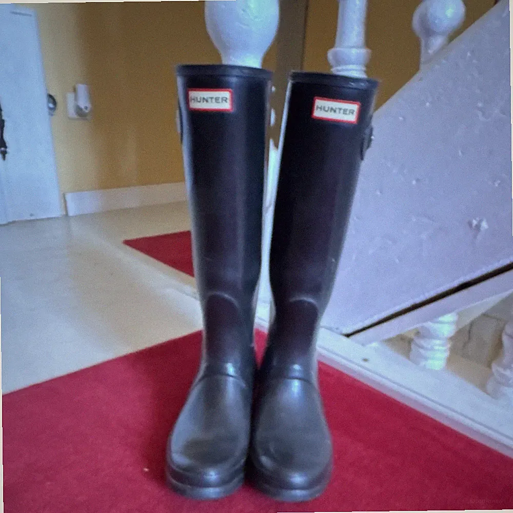 Hunter hohe Gummistiefel Regenstiefel in Schwarz, klassisches Design, 1 Paar