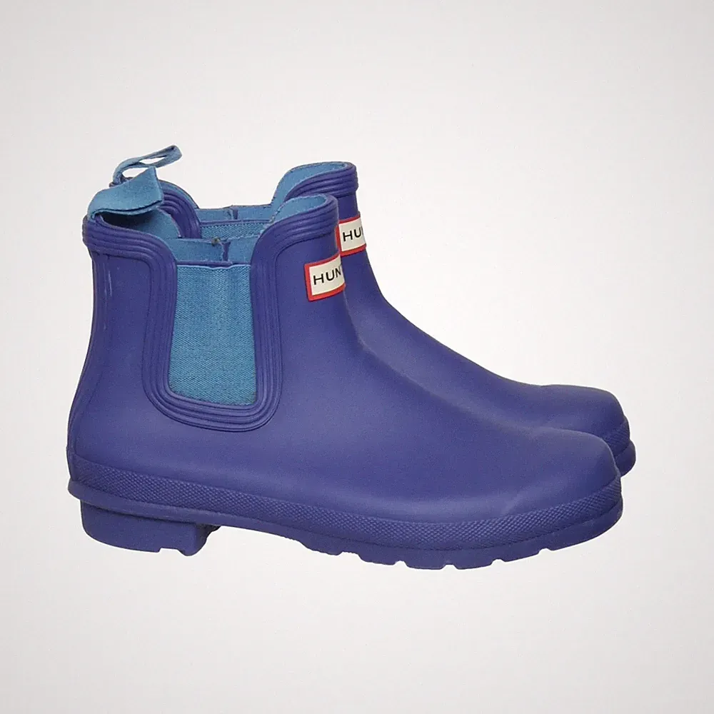 Hunter, Kurze Gummistiefel, Größe: 36, Blau, Damen #NBs