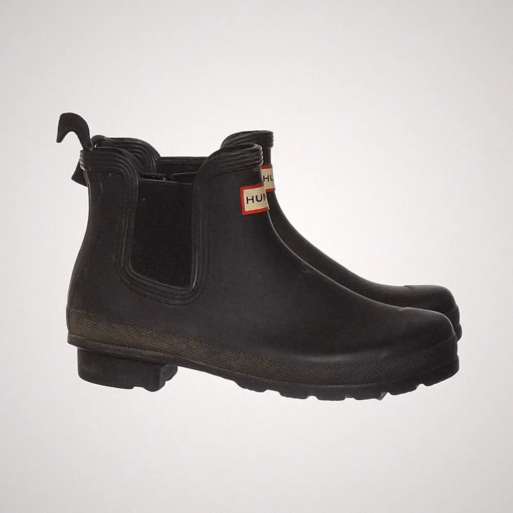 Hunter, Kurze Gummistiefel, Größe: 37, model: chelsea, Schwarz, Damen #JvG